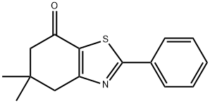 5,5-二甲基-2-苯基-5,6-二氢苯并[D]噻唑-7(4H)-酮 结构式