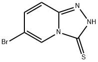 6-BROMO-[1,2,4]TRIAZOLO[4,3-A]PYRIDINE-3-THIOL 结构式