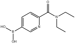 6-(DiethylcarbaMoyl)pyridine-3-boronic acid 结构式