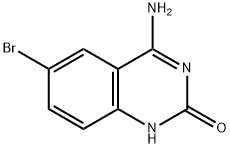 4-氨基-6-溴-2(1H)-喹唑啉酮 结构式