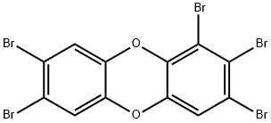 1、2、3、7、8-PENTABROMODIBENZO-P-DIOXIN 结构式