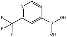 2-(三氟甲基)-4-吡啶硼酸 结构式