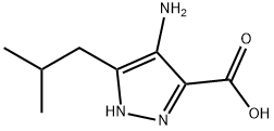 5-(2-Isobutyl)-4-aMino-1H-pyrazole-3-carboxylic Acid 结构式