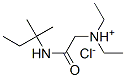 diethyl-(2-methylbutan-2-ylcarbamoylmethyl)azanium chloride 结构式