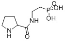 (2-((2-Pyrrolidinylcarbonyl)amino)ethyl)phosphonic acid 结构式