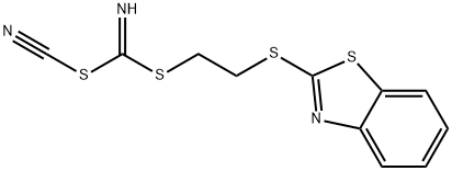 [(BENZO[D]THIAZOL-2-YLTHIO)METHYL] METHYLCYANOCARBONIMIDODITHIOATE 结构式