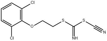 [(2,6-DICHLOROPHENOXY)METHYL] METHYL CYANOCARBONIMIDODITHIOATE 结构式