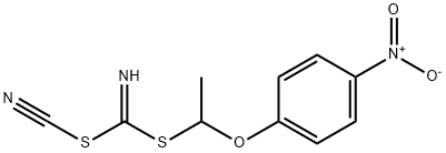 METHYL [(4-NITROPHENOXY)METHYL]CYANOCARBONIMIDODITHIOATE 结构式