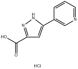 5-(吡啶-3-基)-1H-吡唑-3-羧酸盐酸盐 结构式
