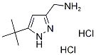 (5-(叔丁基)-1H-吡唑-3-基)甲胺 盐酸盐 结构式