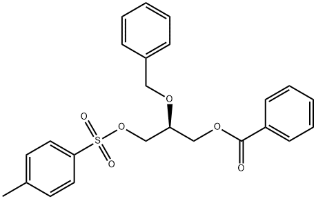 (S)-(-)-1-苯甲酰氧-2-苄氧基-3-甲苯磺酰氧丙烷 结构式