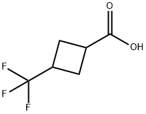 3-(三氟甲基)环丁烷-1-羧酸 结构式