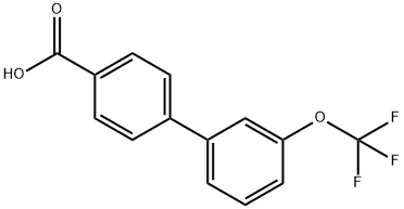 4-(3-三氟甲氧基苯基)苯甲酸 结构式