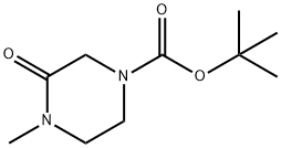 1-甲基-4-BOC-哌嗪酮 结构式