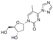 2(1H)-Pyrimidinone, 1-(2-deoxy-b-D-erythro-pentofuranosyl)-5-methyl-4-(1H-1,2,4-triazol-1-yl) 结构式