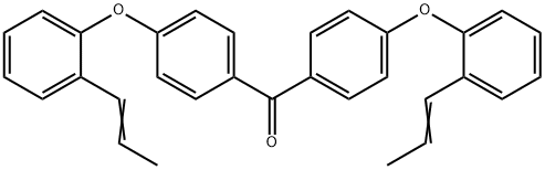 4,4`-二[2-(1-丙烯基)苯氧基]二苯甲酮 结构式