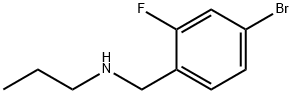 N-(4-溴-2-氟苄基)丙烷-1-胺 结构式