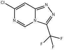 7-Chloro-3-(trifluoromethyl)-[1,2,4]triazolo[4,3-a]pyrimidine 结构式