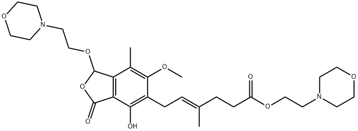 霉酚酸酯杂质B 结构式