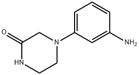 4-(3-氨基苯基)哌嗪-2-酮 结构式