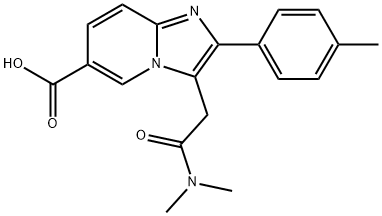 唑吡坦-6-羧酸 结构式