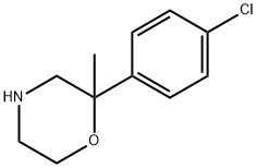 2-(4-氯苯基)-2-甲基吗啉 结构式