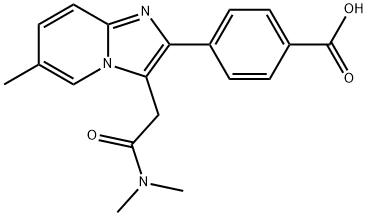Zolpidem Phenyl-4-carboxylic Acid 结构式