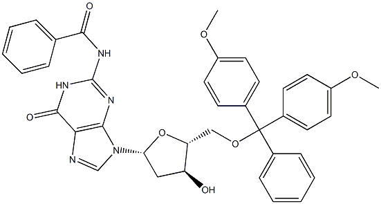 N2-Benzoyl-2'-deoxy-5'-O-DMT-D-guanosine 结构式