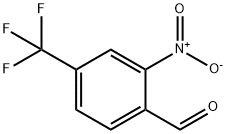 2-硝基-4-三氟甲基苯甲醛 结构式