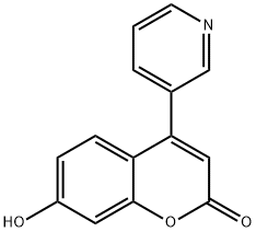 7-羟基-4-(3-吡啶)香豆素 结构式