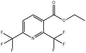 2,6-双(三氟甲基)烟酸乙酯 结构式