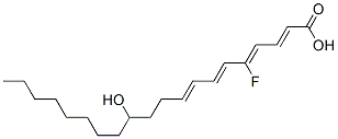 5-fluoro-12-hydroxyeicosatetraenoic acid 结构式