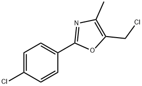 5-(CHLOROMETHYL)-2-(4-CHLOROPHENYL)-4-METHYLOXAZOLE 结构式