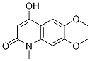 2(1H)-喹啉酮, 4-羟基-6,7-二甲氧基-1-甲基- 结构式