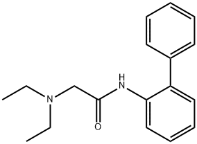 2-diethylamino-N-(2-phenylphenyl)acetamide 结构式