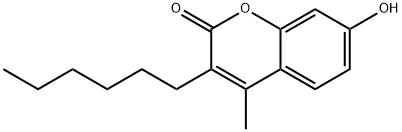 3-己基-7-羟基-4-甲基-2H-苯并吡喃-2-酮 结构式