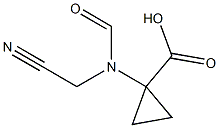 Cyclopropanecarboxylic acid, 1-[(cyanomethyl)formylamino]- (9CI) 结构式