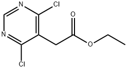 2-(4,6-二氯嘧啶-5-基)乙酸乙酯 结构式