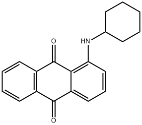 1-环己氨基-9,10-蒽二酮 结构式