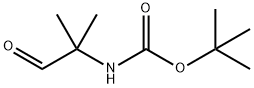 (1,1-二甲基-2-氧代乙基)氨基甲酸叔丁酯 结构式