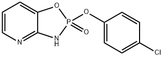 2-(4-Chloro-phenoxy)-3H-[1,3,2]oxazaphospholo[
4,5-b]pyridine 2-oxide 结构式
