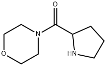 4-(吡咯烷-2-基羰基)吗啉 结构式