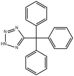 5-三苯甲基-1H-四氮唑 结构式