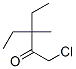 2-Pentanone,  1-chloro-3-ethyl-3-methyl- 结构式