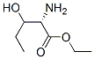 Norvaline,  3-hydroxy-,  ethyl  ester 结构式