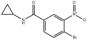 4-Bromo-N-cyclopropyl-3-nitrobenzamide 结构式