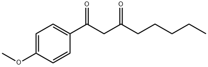 1-(4-甲氧基苯基)-1,3-辛二酮 结构式