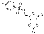 5-(对甲苯磺酰基)-2,3-O-异丙亚基-2-C-甲基-D-核糖酸-gamma-内酯 结构式