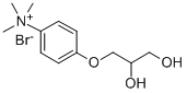 (p-(2,3-Dihydroxypropoxy)phenyl)trimethylammonium bromide 结构式