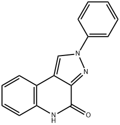 2-苯基-2,5-二氢-4H-吡唑并[3,4-C]喹啉-4-酮 结构式